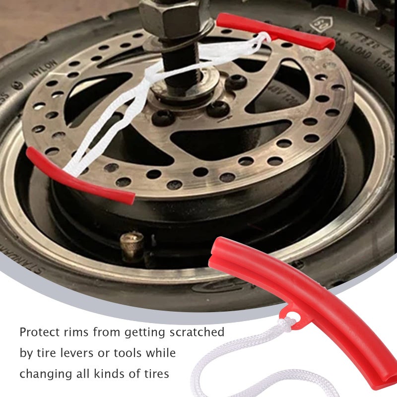 P1TOOLS P1 Tools 5-Piece Wheel Rim Protector Set, Rubber Wheel Changing Rim Edge Savers for a Motorcycle, Car or ATV - Image 3
